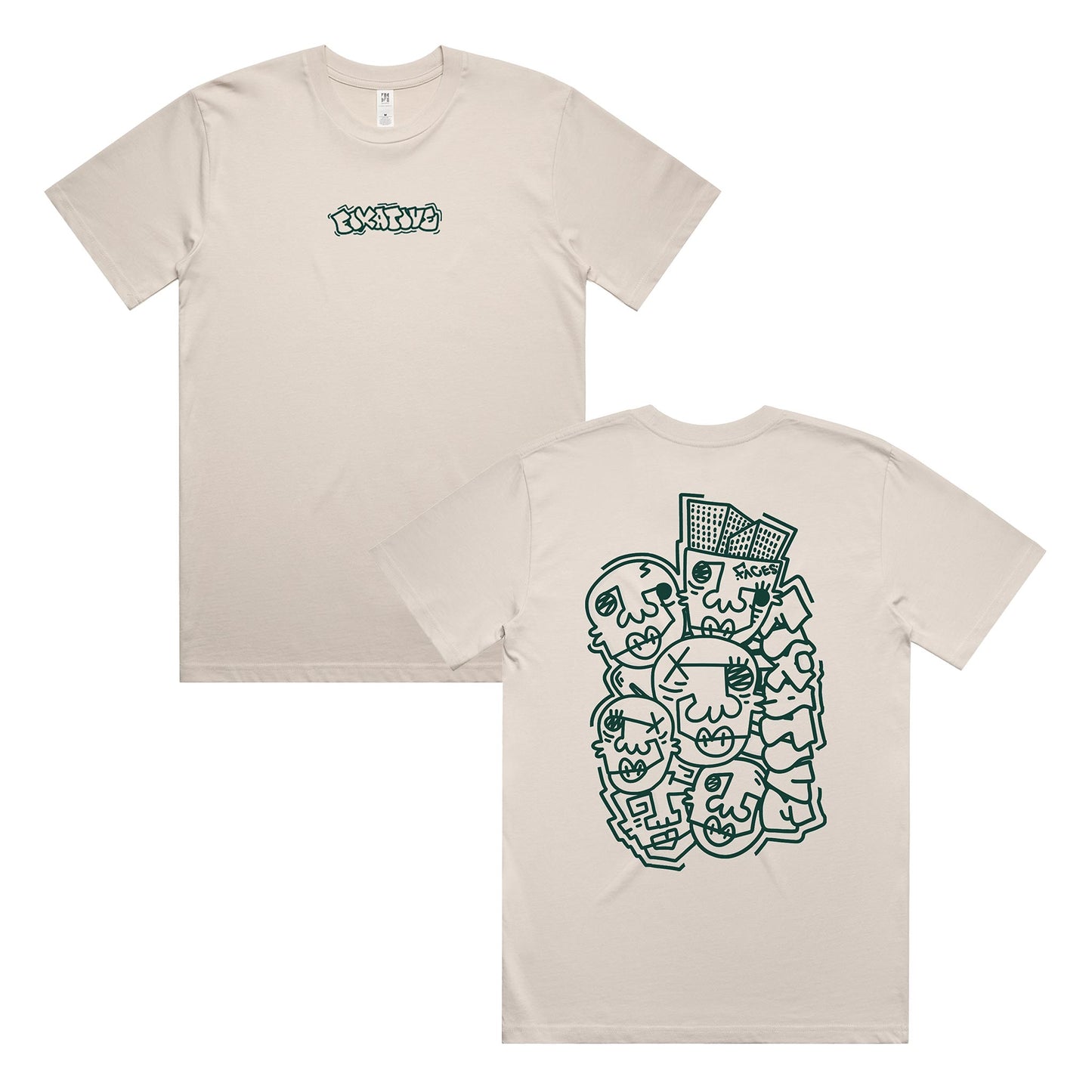 Facesorfaces T-Shirt (Bone)