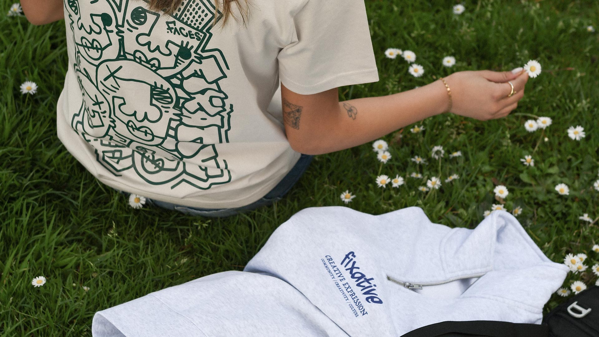 unique graphic tshirt homepage banner fixative clothing